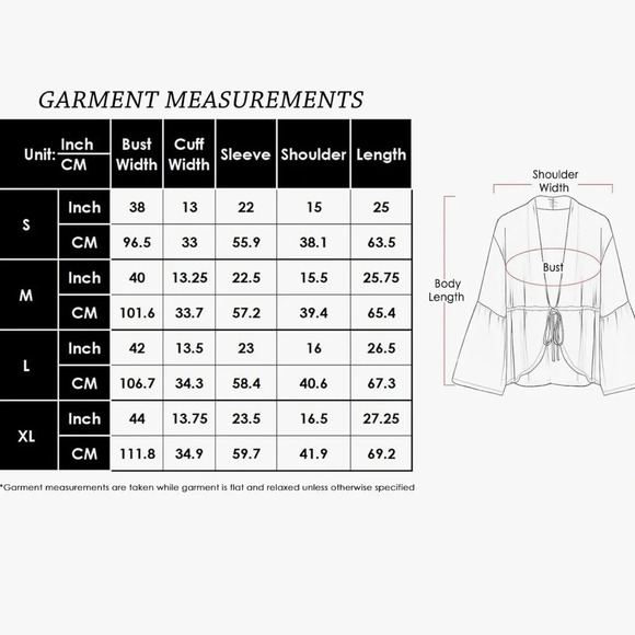 NWT Womens Long Open Front Lightweight Bell Sleeved Cardigan - Picture 6 of 6